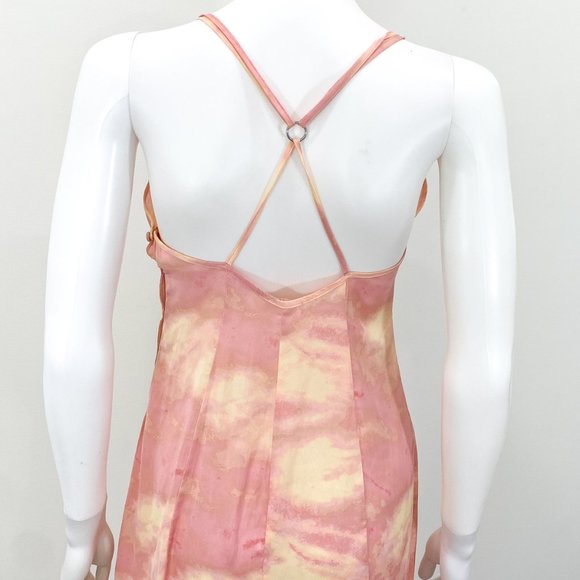 Intimately Free People Chasing Shadows Midi Slip Dress in Pink Wash Combo Size S - Picture 6 of 10